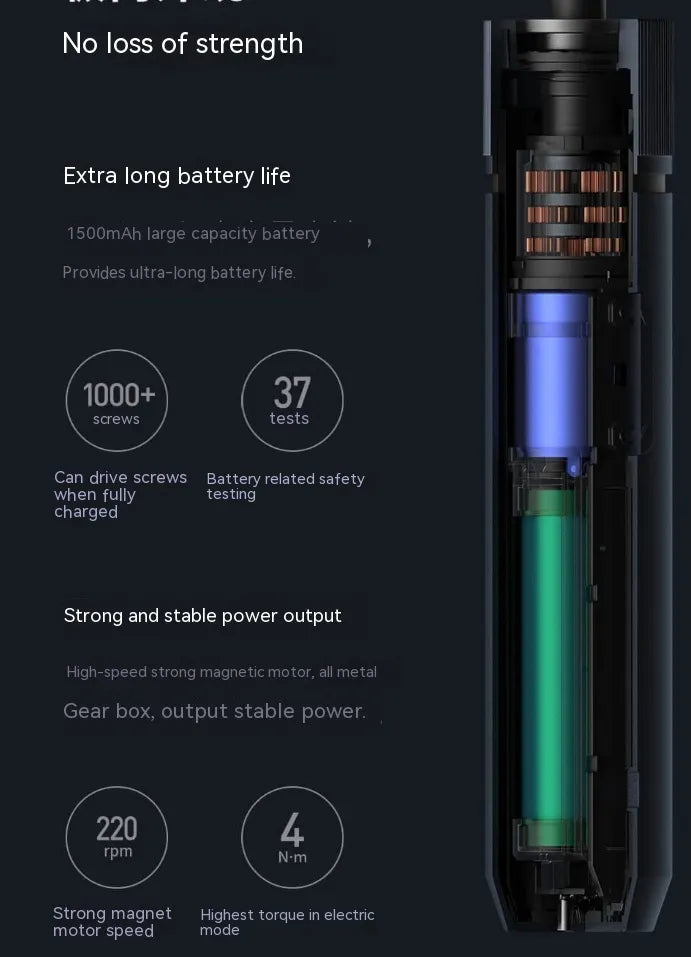 Straight Handle Electric Screwdriver