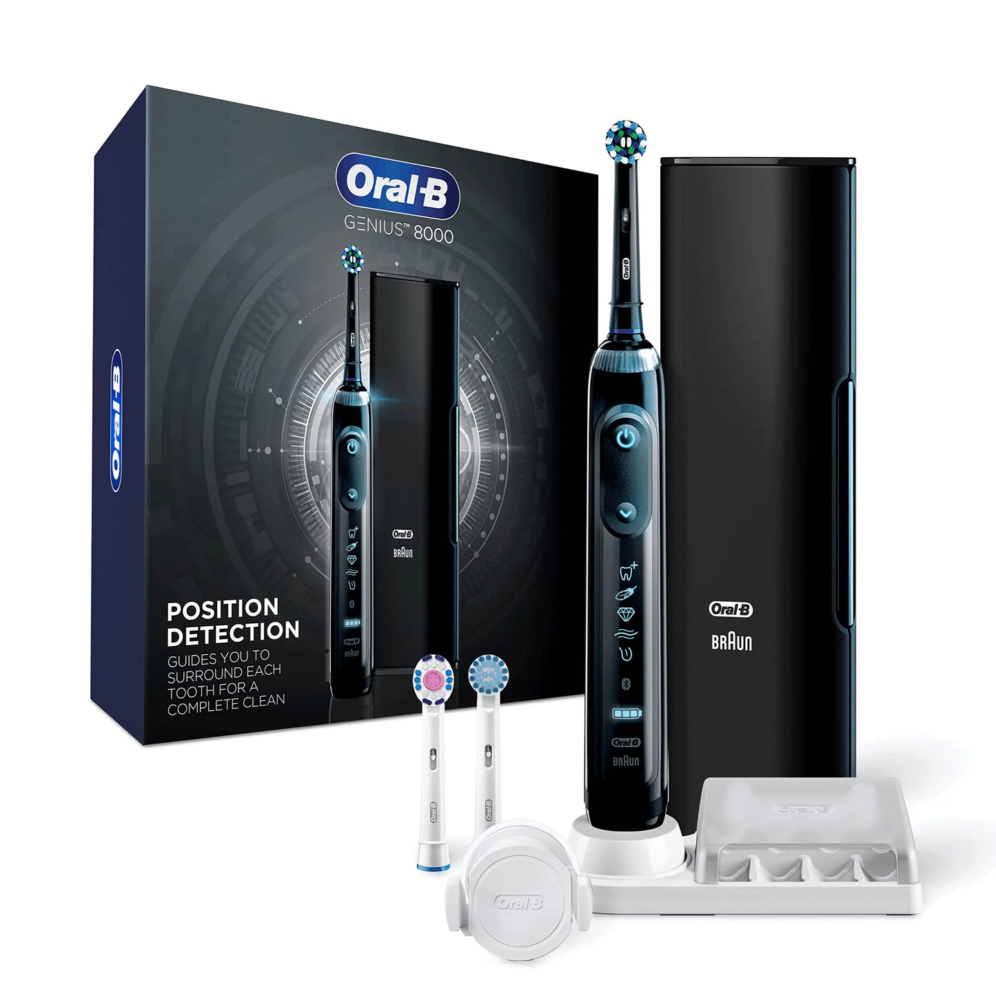 Oral-B Genius 8000 Electric Electric Toothbrush with Bluetooth Connectivity Black
